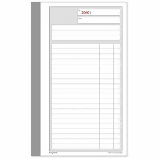 Triplikatbog, Mayland, hvid, 180x200mm