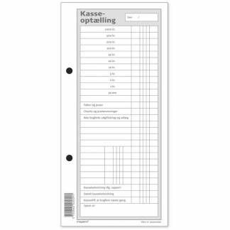 Kasseblok, Mayland, hvid, 100x210mm