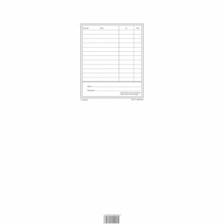 Kasseblok, Mayland, hvid, 100x383mm