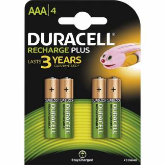 Batteri, Duracell 750MAH, Recharge AAA