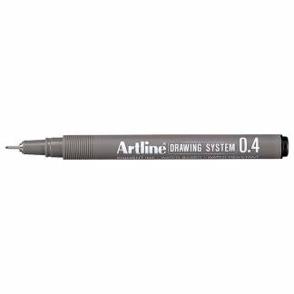 Drawingpen, Artline, EK234, 0,1-0,5MM sort, 3123401