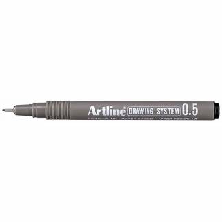 Drawingpen, Artline, EK235, 0,1-0,5MM sort, 3123501