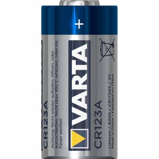 Batteri, Varta CR123A, 3V Lithium pakke a 1 stk