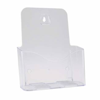 Brochure holder, BNT A5 1 rum til bord/v&aelig;g, transparent
