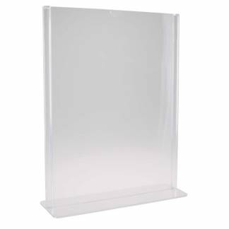 Brochure display, BNT A4 T-Form til bord, transparent