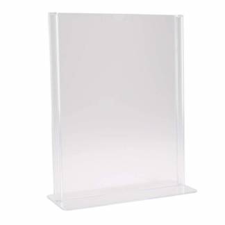 Brochure display, BNT A5 T-form til bord, transparent