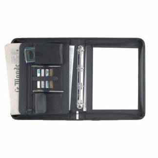 Dokumentmappe, Staedtler Eurostyle sort, 210x297mm, antal ringe: 4 Artificial leather