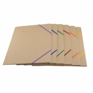 Elastikmappe, BNT Bnt/Office gr&aring;, 210x297mm, Karton/elastik