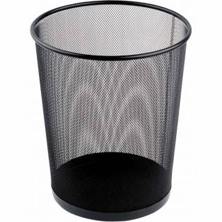 Papirkurv, BNT Bnt/Officex335mm 18L Tr&aring;d Metal, sort