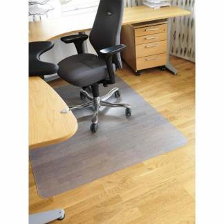 Stoleunderlag, Matting, 900x1200 2,1mm, uden pigge, plastik, transparent