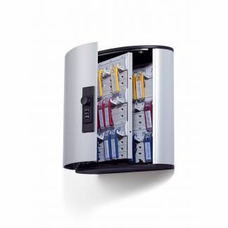 N&oslash;gleskab, Durable KEY BOX CODE 302x280x118mm, med kode til 36 n&oslash;gler aluminium, aluminium/gr&aring;