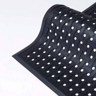 Arbejdspladsm&aring;tte, Matting Comfort Flow, 830x1400, sort
