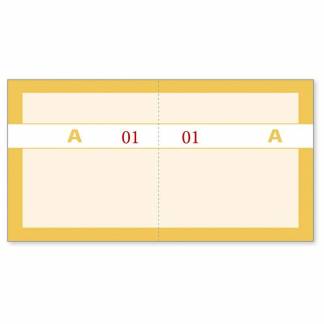 Kuponbog, Mayland, orange, 130x70mm 2X1-100