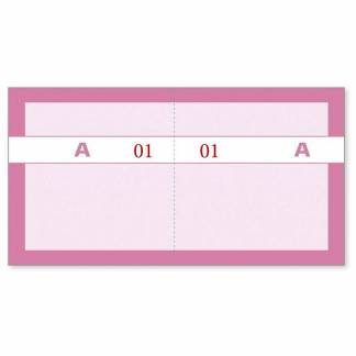 Kuponbog, Mayland, pink/r&oslash;d, 130x70mm 2X1-100