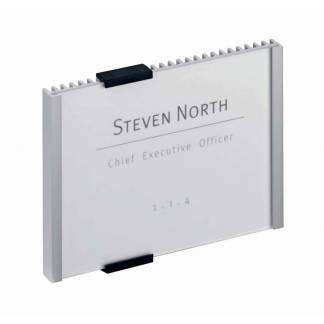 Skilt, Durable Info Sign, 149x105,5mm aluminium/gr&aring;