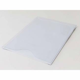 Magnetlomme, Mag View Magnetsystem A4 &aring;ben top 1cm dyb, hvid pakke a 10 stk