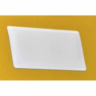 Magnetlomme, Mag View Magnetsystem, 50 x100, Flad &aring;ben liggende, hvid pakke a 50 stk