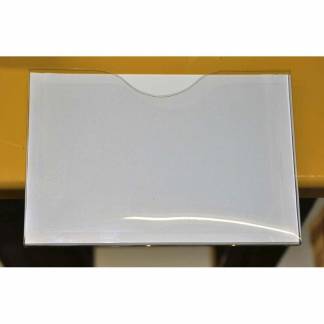 Magnetlomme, Mag View Magnetsystem A3 &aring;ben liggende 1cm dyb, hvid pakke a 10 stk