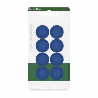 Magneter, BNT, &Oslash;20mm, blister, bl&aring; pakke a 8 stk