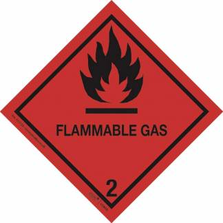 Etiketter, Etiket, Firkantet Udvendig vikling, 100.00, kraft/PE Permanent (DP 37), r&oslash;d/sort rulle a 250 etiketter