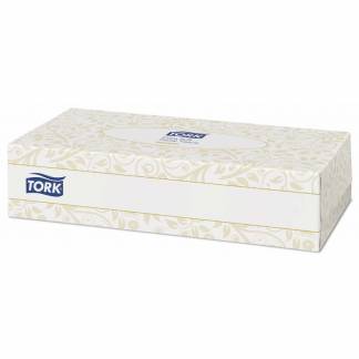 Ansigtsserviet, Tork, Premium, 2 lag hvid 215mmx205mm, kasse med 30 pakker FSC Mix Credit