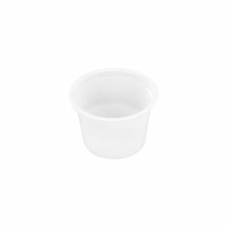 Dressingb&aelig;ger, polyethylen/polypropylen transparent, Portion Cup 1 oz pakke a 250 stk, kasse a 20 pakker F&oslash;devaregodkendt