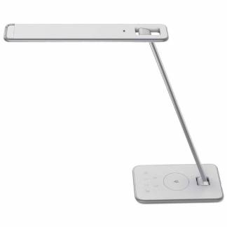 Bordlampe, Unilux Jazz, USB+QI oplader, gr&aring;