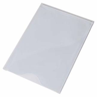 Magnetlomme, Mag View Magnetsystem A4 &aring;ben top 4cm dyb, hvid pakke a 10 stk
