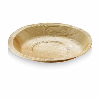 Tallerkner, Rund, tr&aelig;, tr&aelig; pakke a 25 stk, F&oslash;devaregodkendt