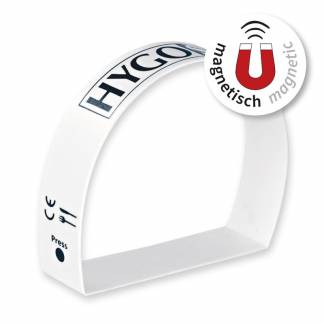 Engangshandsker, Handsker, Clean Hands Clean Hands, Ring plastic with Magnet Polyacryle, hvid, pakke a 5 stk