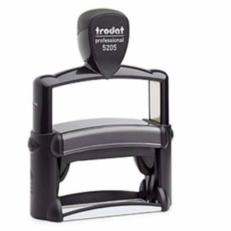 Stempel, Trodat 5205, sort, med voucher