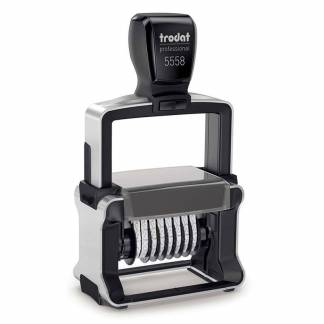 Talb&aring;ndstempel, Trodat 5558, sort Numberer, 5mm, 8 b&aring;nd