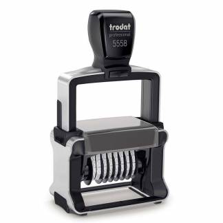 Talb&aring;ndstempel, Trodat 5558, sort Numberer, 5mm, 8 b&aring;nd