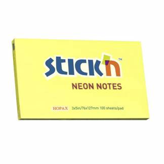 Notes, BNT Stick&acute;n, gul, 127x76mm