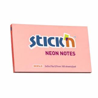 Notes, BNT Stick&acute;n, Neon, pink, 127x76mm
