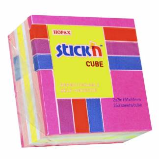 Notes, BNT Stick&acute;n, pink, 51x51mm
