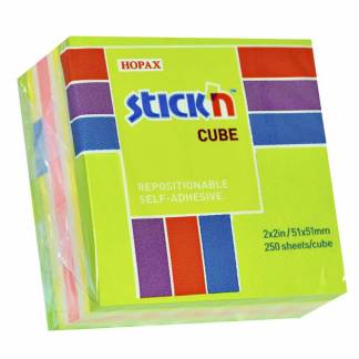 Notes, BNT Stick&acute;n, gr&oslash;n, 51x51mm