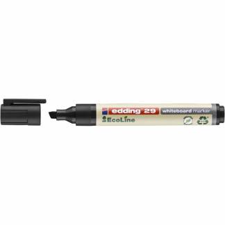 Whiteboardmarker, Edding Ecoline, 29 1,5-3MM, Skr&aring; spids, sort, 705017001