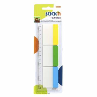 Notes, BNT Stick&acute;n, 3 farver,37x50mm assorteret pakke a 30 ark