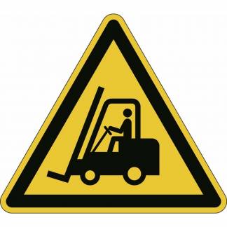 Advarselsklisterm&aelig;rke, Durable Hold &oslash;je med trucks 430x430mm gul/sort