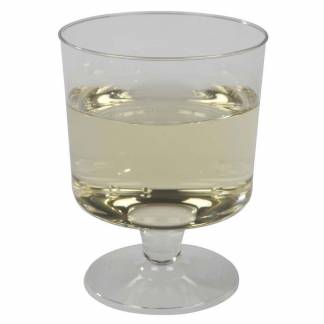 Drikkeb&aelig;ger Plast, 0.150 l, PS transparent, Spr&oslash;jtest&oslash;bt Hvidvin pose a 10 stk, F&oslash;devaregodkendt