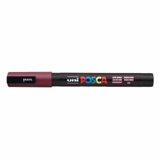 Paintmarker, Uni Posca, PC-3M, 0,9-1,3MM Rund spids, r&oslash;d, 40150150