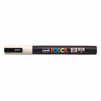 Paintmarker, Uni Posca, PC-3M, 0,9-1,3MM Rund spids, beige, permanent