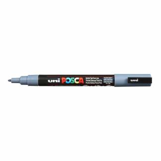 Paintmarker, Uni Posca, PC-3M, 0,9-1,3MM Rund spids, gr&aring;, 40150196