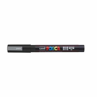 Paintmarker, Uni Posca, PC-3M, 0,9-1,3MM Rund spids, silver, 401501805