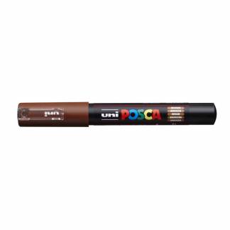 Paintmarker, Uni Posca, PC-1M, 0,7MM Rund spids, brun, 40150045