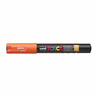Paintmarker, Uni Posca, PC-1M, 0,7MM Rund spids, orange, 40150054