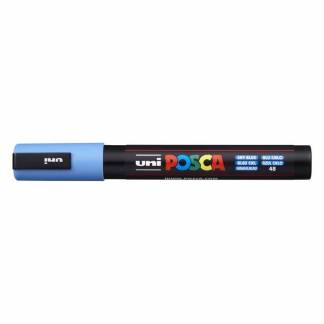 Paintmarker, Uni Posca, PC-5M, 1,8-2,5MM Rund spids, bl&aring;, 40150331