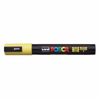 Paintmarker, Uni Posca, PC-5M, 1,8-2,5MM Rund spids, gul, 40150344