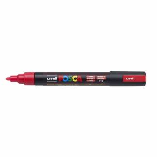 Paintmarker, Uni Posca, PC-5M, 1,8-2,5MM Rund spids, r&oslash;d, 401503740